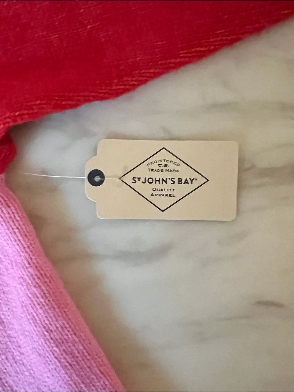 St. John’s Bay Dog Graphic Sweater Women’s XXL Pink Red Knit Pullover NWT Cute - Picture 6 of 8